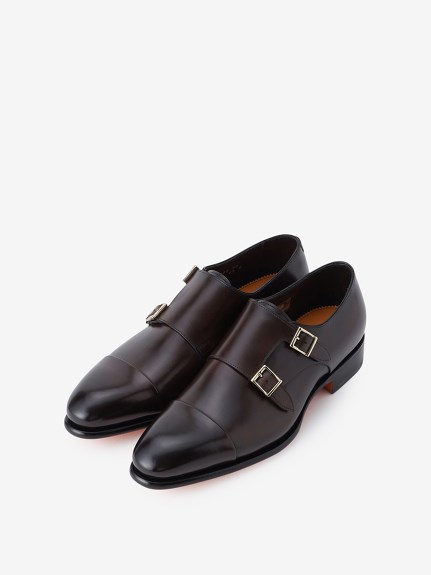 IRA】ダブルモンク ストレートチップシューズ（シューズ）｜SANTONI