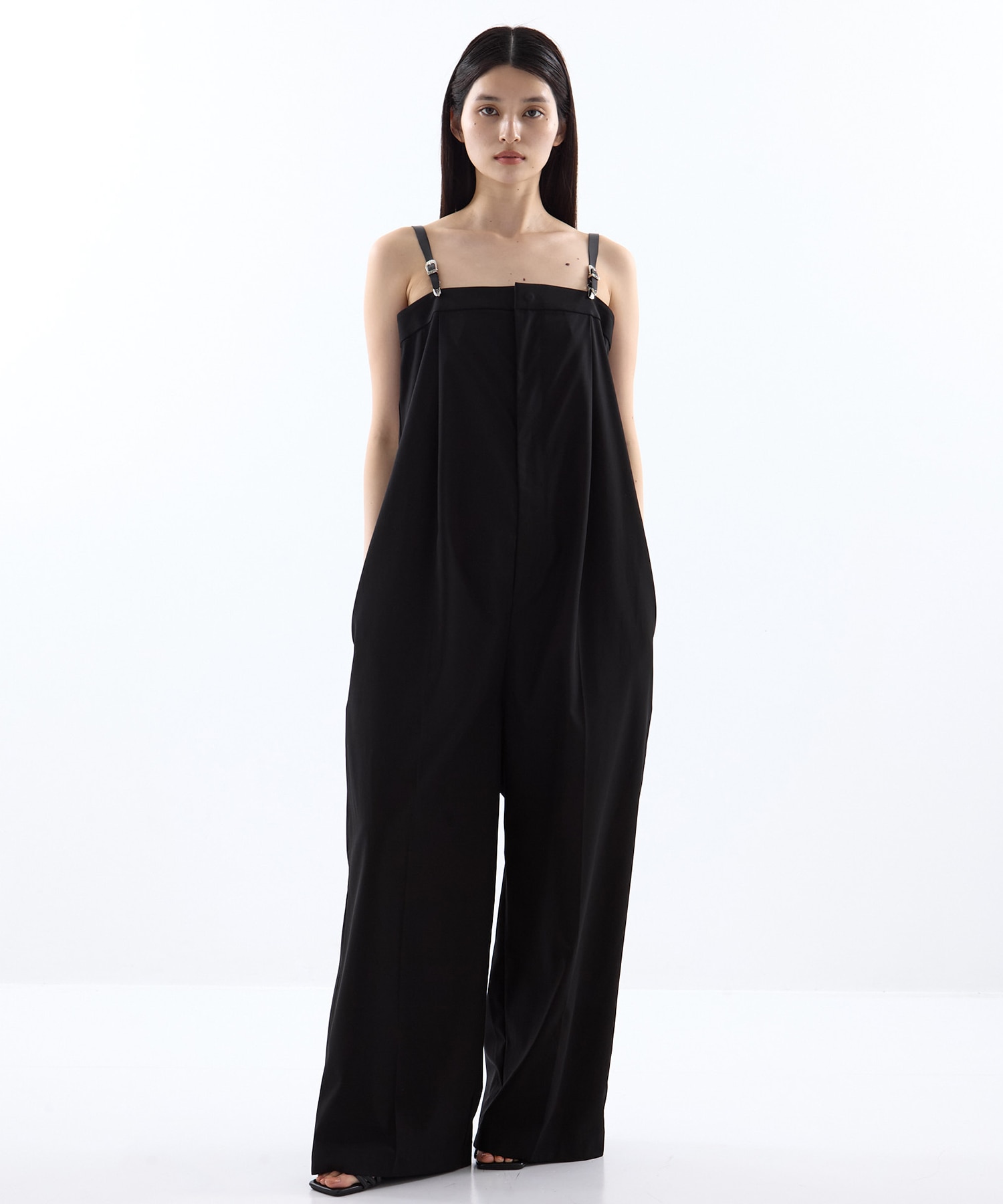 High twist twill jumpsuit(M BLACK): TOGA: WOMENS｜ STUDIOUS ONLINE