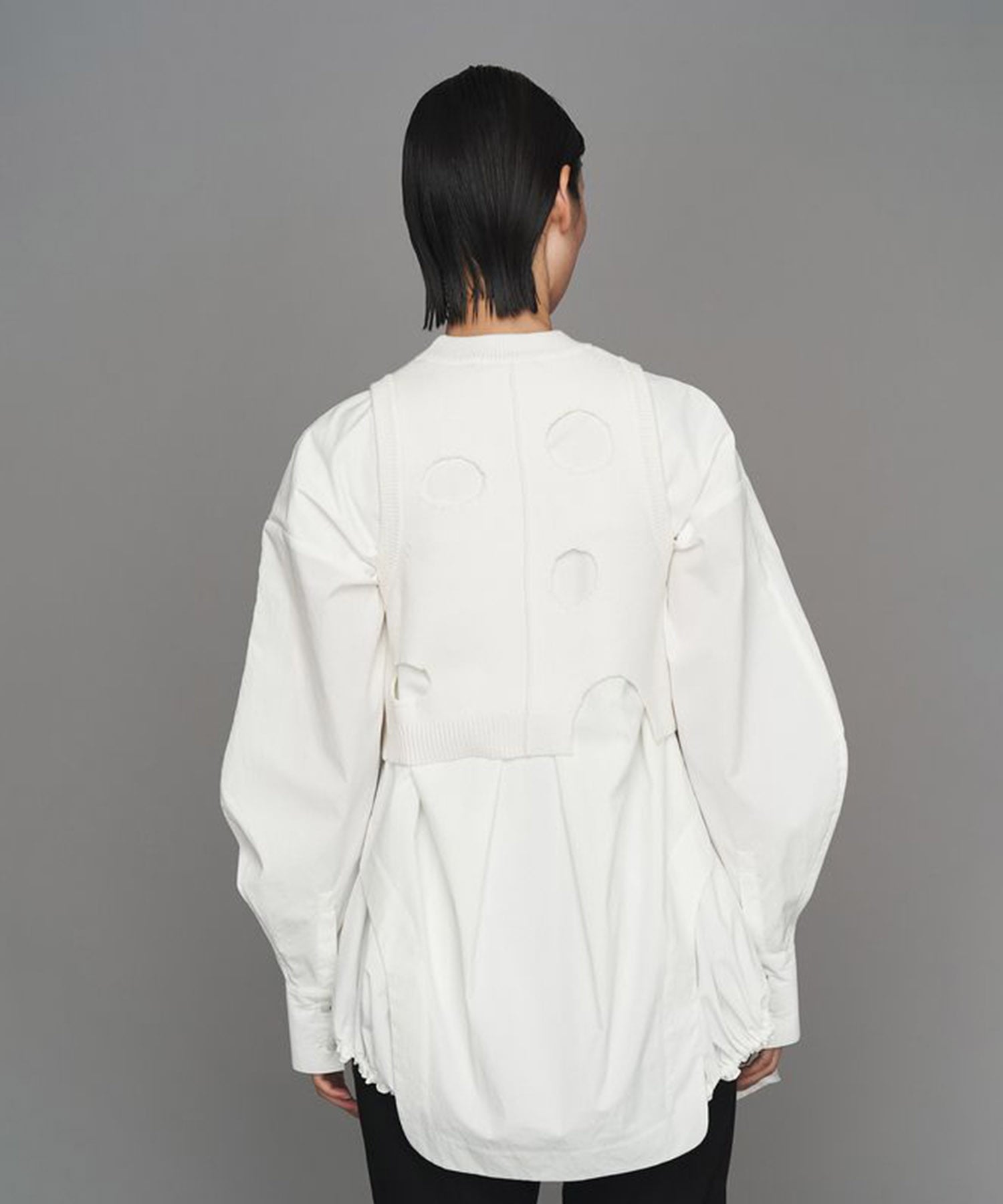 PATTERN MIX SHIRT(36 WHITE): UN3D.: WOMENS｜ STUDIOUS ONLINE公式