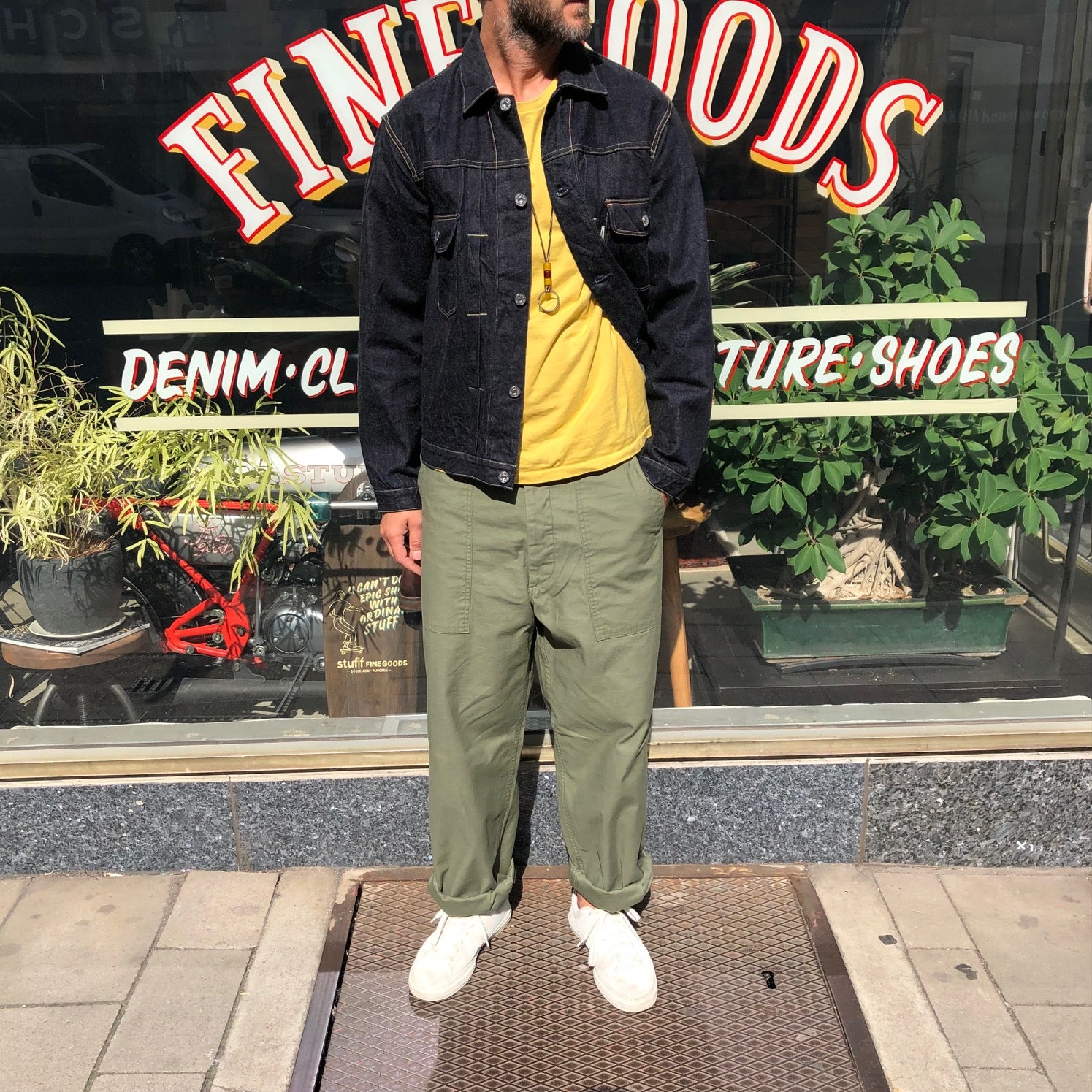 tcb | 50's baker pants olive – stuf|f-official