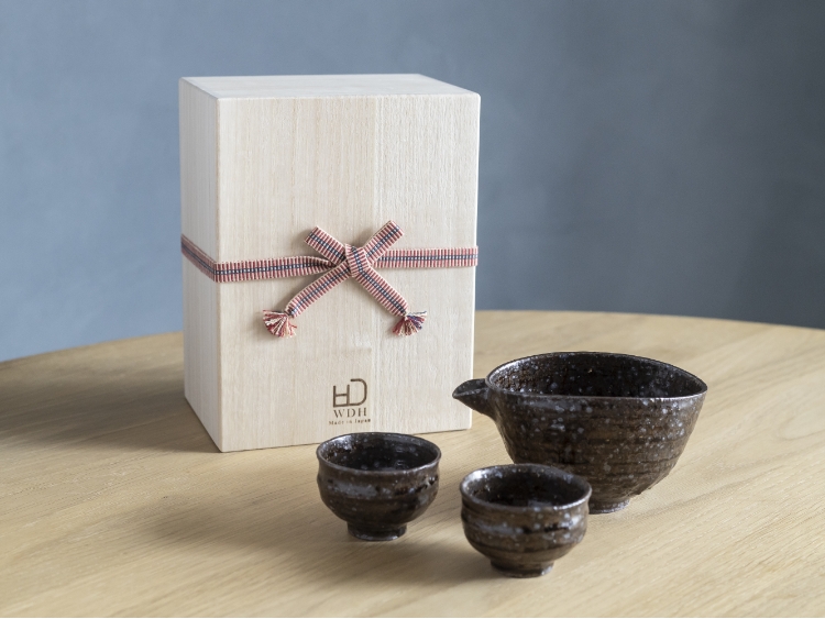 WDH/酒器 片口・ぐい呑2個セット -燗酒・冷酒どちらも美味しく楽しめる