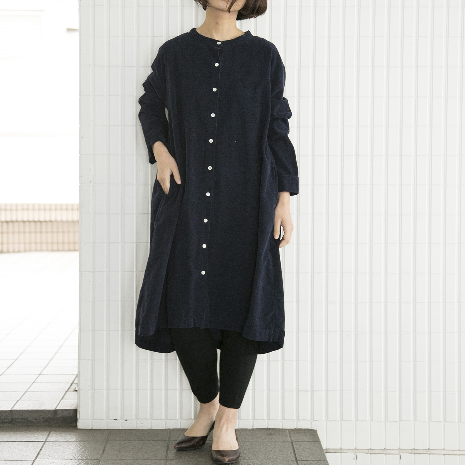 くらしきぬ/はらぱん 内絹外ウール腹巻パンツ ロング -腹巻+毛糸の