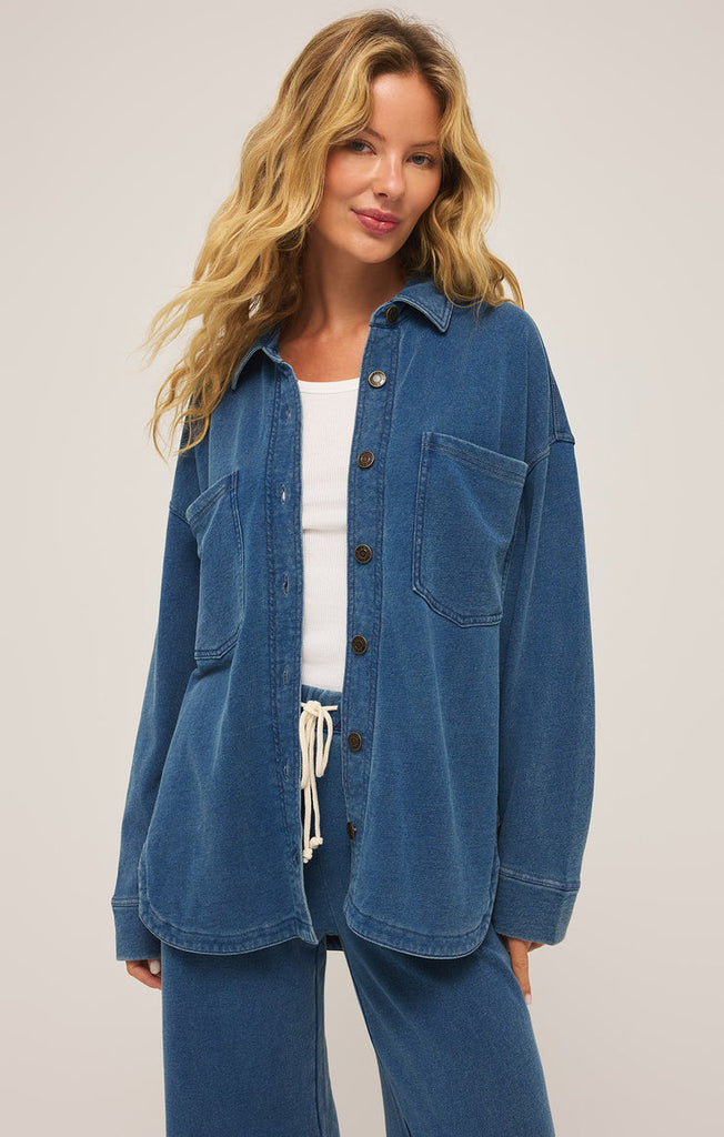 Z-Supply All Day Knit Denim Jacket - VINTAGE INDIGO | Sun… – Sun