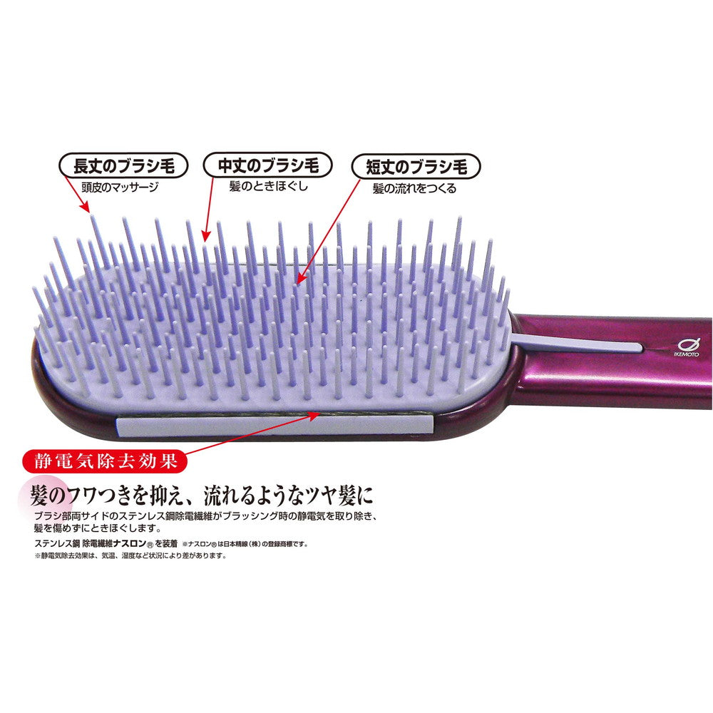 池本 ソフタードレッシングブラシ 3段毛 ST1000 1本