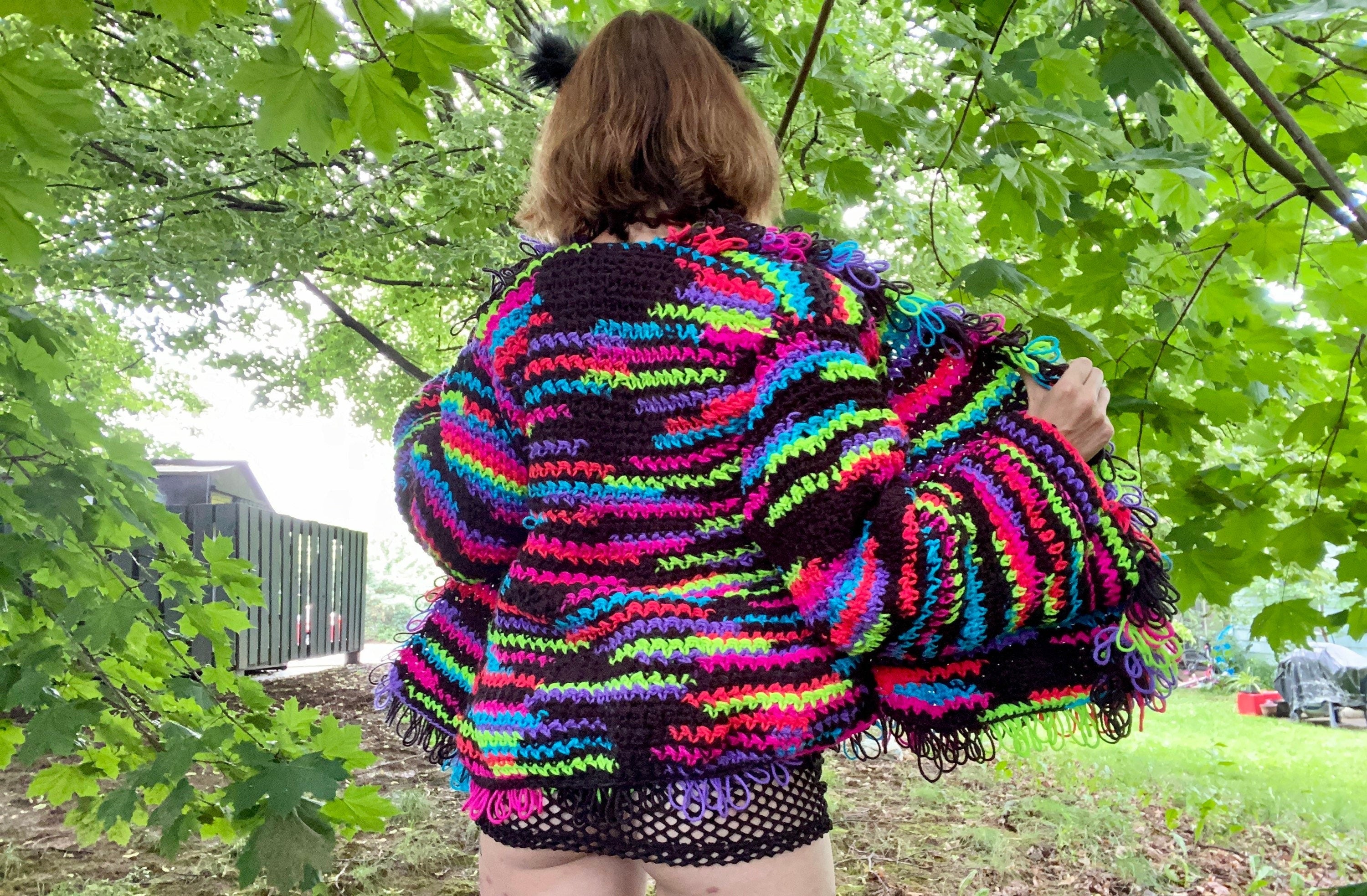 Shaggy Bliss Cardigan Pattern – Sunny Daze With Sam