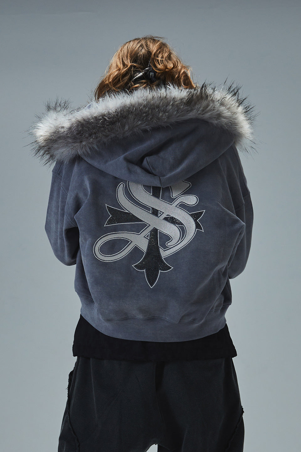 Faux Fur Cross Zip Hoodie｜SUPPLIER｜フーディー