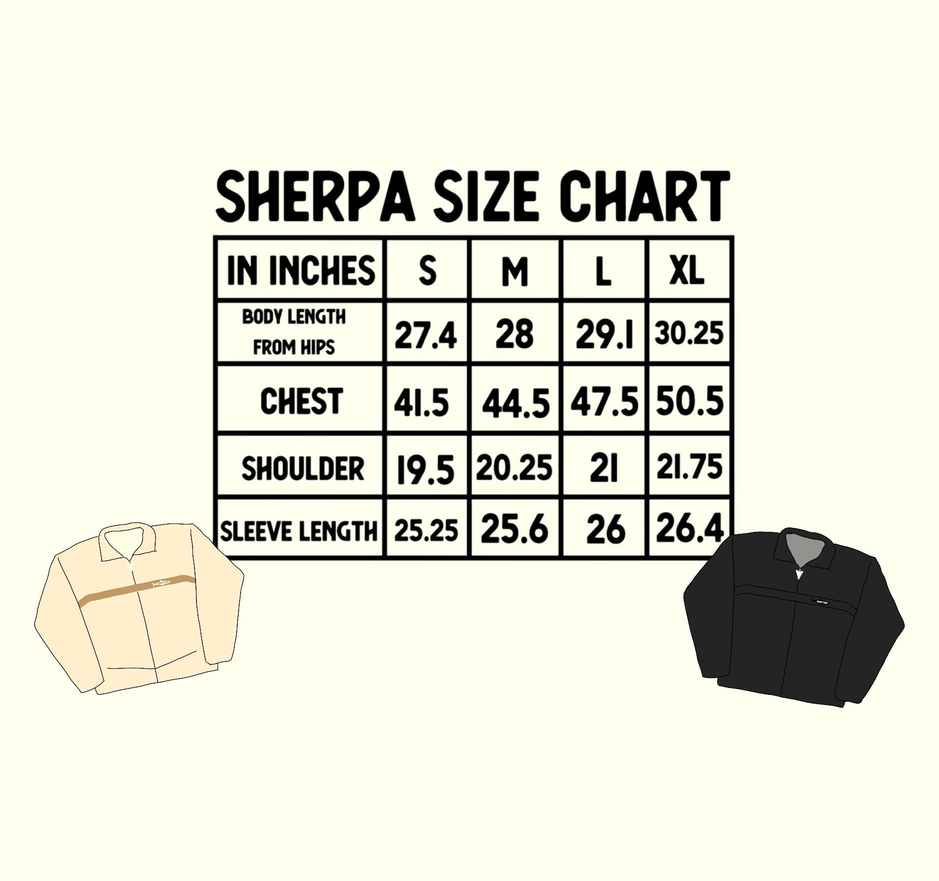 Sherpa Jacket Black – Surf Trip Supply