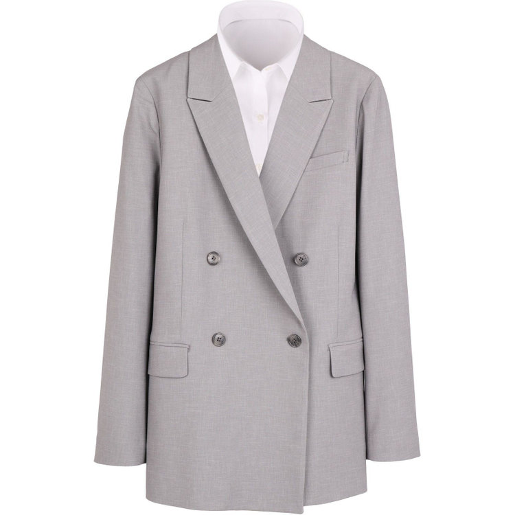 WEB限定/OUTLET】【SL】【年間】4釦1掛けダブルジャケット/グレー