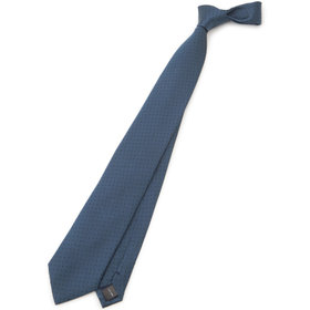 SL】ウールシャドーストライプネクタイ 8.5cm幅/ネイビー/Ermenegildo