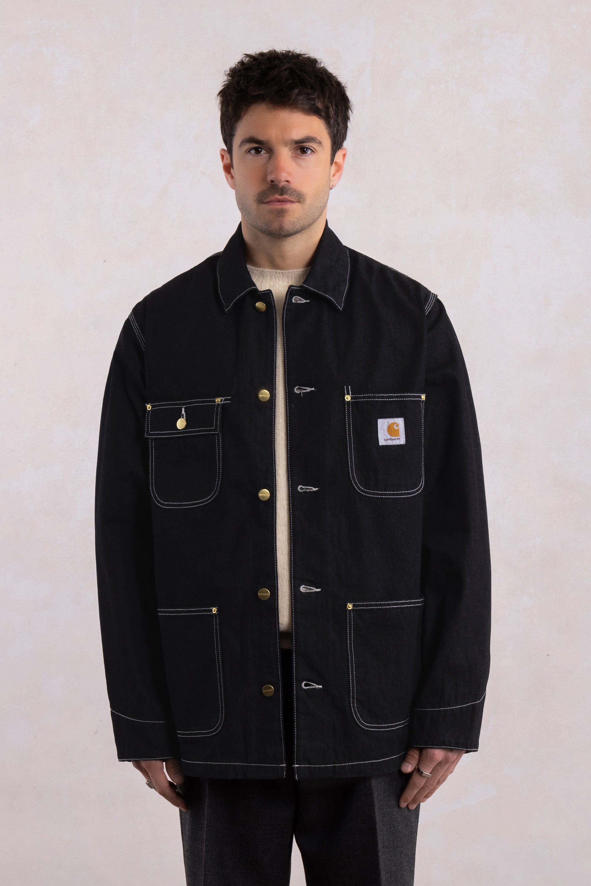CARHARTT WIP - OG Chore Coat Denim Noir one wash – suuupply