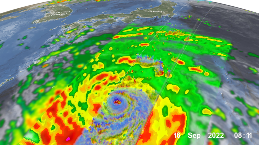 NASA SVS | Super Typhoon Nanmadol intensifies on its way to Japan